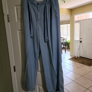 Wide Leg Denim Pants